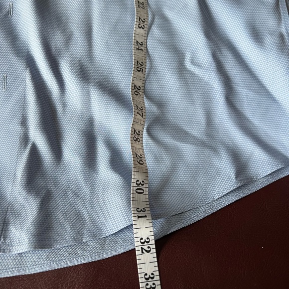 Nordstrom SmartCare Wrinkle Free Long Sleeve Blue Colored Dress Shirt  16 1/2 34 - Picture 7 of 8
